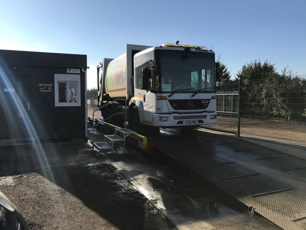 Weighbridge with Green waste lorry 2