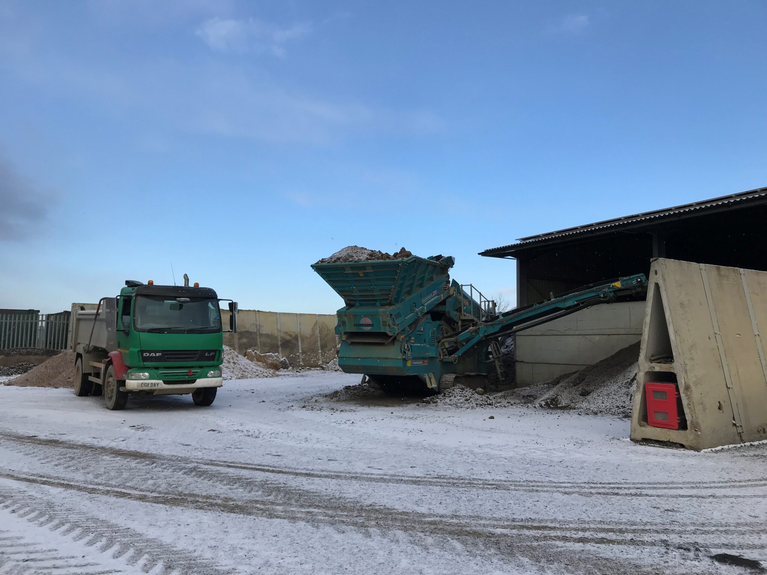 Winter on the composting site